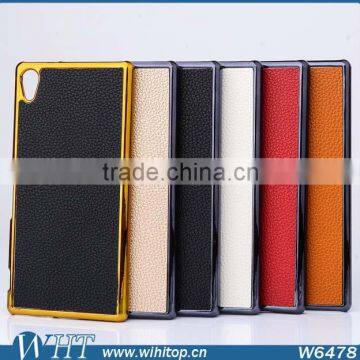 Hot New Products for 2015 Leather Coated for Xperia Z4 Case, Wholesale for Sony Z4 Case