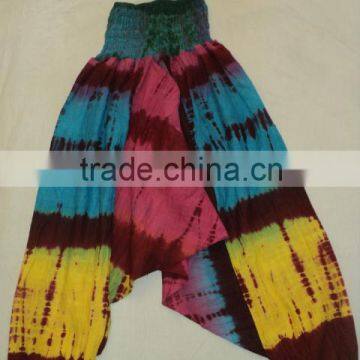 hand tie dye indian harem pajamas