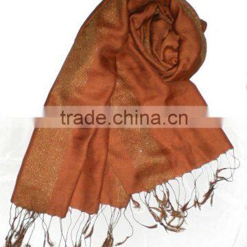60% silk 40% acrylic Reversible Shawl Stole