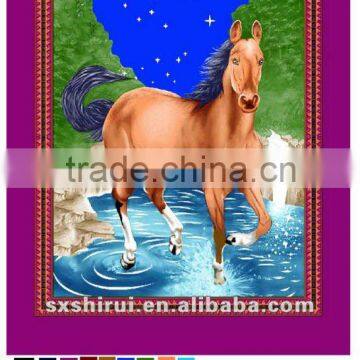100$ polyester animal printing fleece blanket