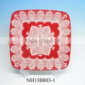 Factory outlet hot sale square ceramic plates