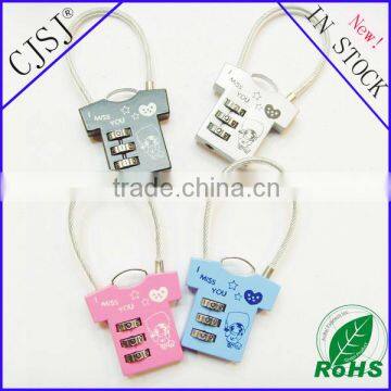 Competitive Price Custom Clothes Shape Cheap Combination Lock Wholesale photo-3