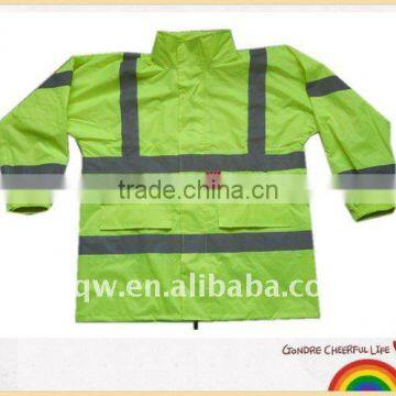 190T polyester pvc reflective safety workwear jacket