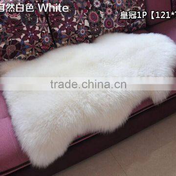 New 100*65CM 100%Real Soft Sheepskin Chair Cover Warm Hairy Carpet Seat Pad Fur Fluffy Area Rugs Washable Bedroom