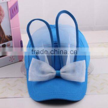 Women stylish Bunny Rabbit Ears Cute Baseball caps ans hats wholesales