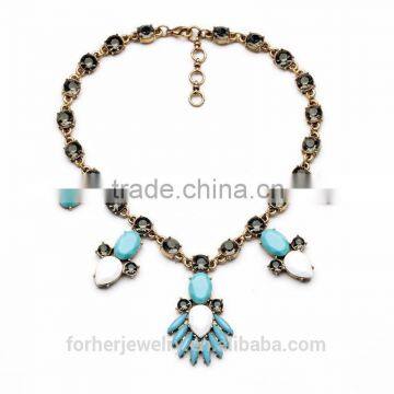 Available item 2015 latest design beads necklace for women SKA4733