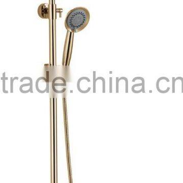 KT-05J antique style round shape wall mounted rainfall shower set, chrome plated brass rainfall shower set with slide bar