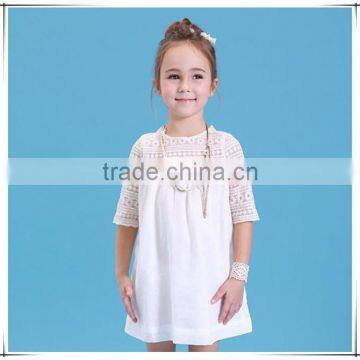 2015 Cotton Lace Girls Dress 4 to 10Y Casual Hot Summer Party Dress for Girls D88 from OEM supplier clothes Guangzhou Baiyun