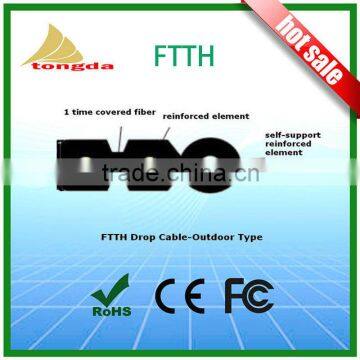 GJYXCH Model FTTH drop cable 1core single mode G657A FRP LSZH