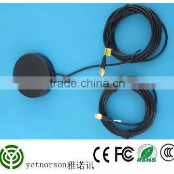 GPS GSM Compact Combo Antenna 1575.42MHz,824-894MHz/1710-1990MHz SMA Male Connector