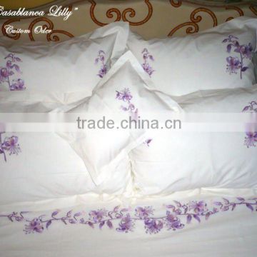 hand embroidery bedding set