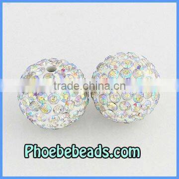 12MM Shamballa AB Crystal Beads High Quality Wholesale Clay Rhinestone Disco Ball Jewelry Accessories DIY Bracelets