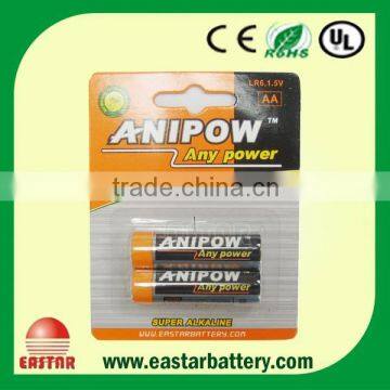 1.5V LR6 aa alkaline battery peak performance jacket