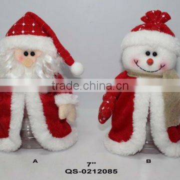 Santa snowman christmas candy jars