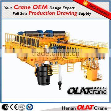 3D Design Drawing 32t/10t double hook electric hoist overhead cranes/bridge cranes for sale