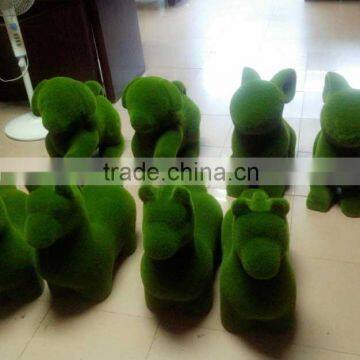 Mini green plant animal shaped topiary for public places decoration