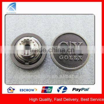 YX2894 Decorative Zinc Alloy Tack Jeans Buttons