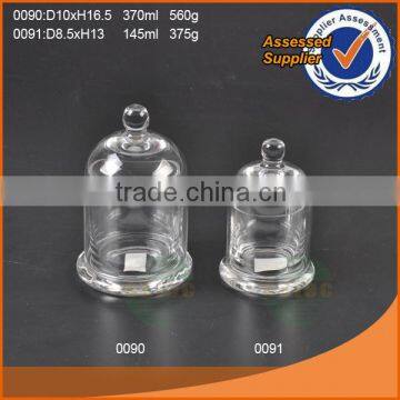 Mini Glass Dessert Dome Cover With Base