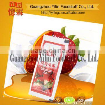 OEM service YILIN brands 10g hot sale natural Strawberry Jam