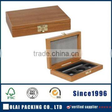 Small wooden box for coins coin box display gift box for coins