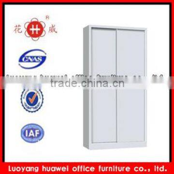 Stainless vertical KD steel double sliding door office filing cabinet