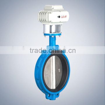 WCB PN16 Wafer electric butterfly valve