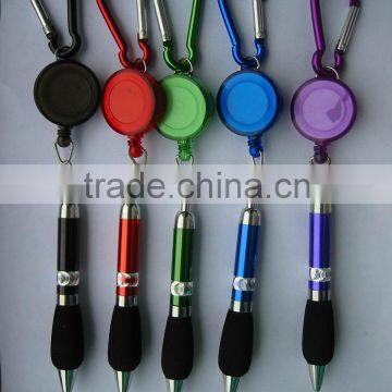 promotion gift badge reel ball pen