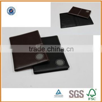 customize pu leather driving license holder/leather name card holder/ small leather Certificate Holder