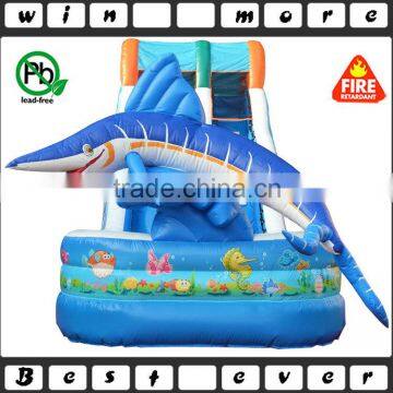 Big Fish Attack Outdoor Sports Equipment Air Trampoline Prices, Adult and Baby Inflatable Used Water Slide for Sale photo-3