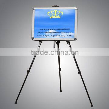 picture bracket, stand poster,display stand,tripod stand in silver and black