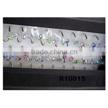 china supplier cheap rhinestone rings wholesale