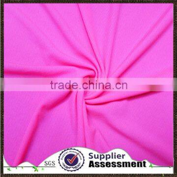 rose red nylon spandex knitted rib fabric for swimsuit lingerie underwear                        
                                                Quality Choice