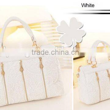 2015 Europe Style Fashion wholesale women Vintage Lace genuine leather handbags