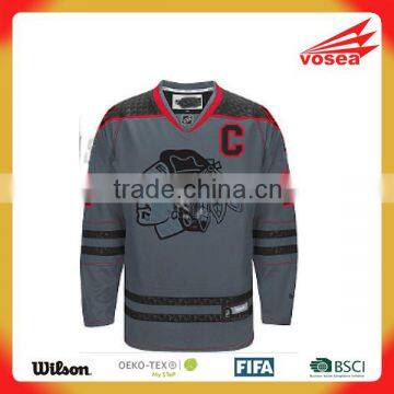 100% Polyester Custom ducks hockey jersey