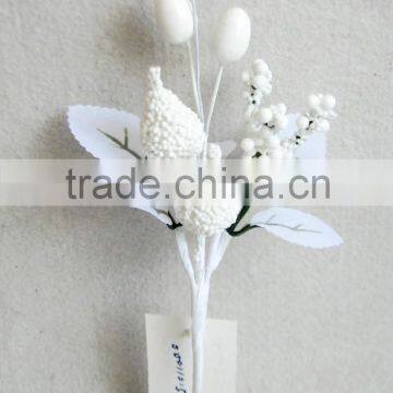 bulk artificial snowy berry small pick ornament artificial flower handmade manufacturer