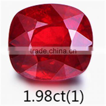 natural pigeon blood gemstone loose stone