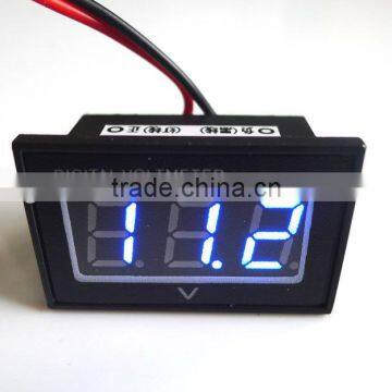 Shockproof 0.4" Blue LED Waterproof Digital Voltmeter 3-30V