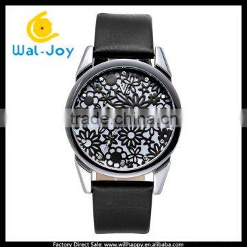WJ-5369 unique hollow flower dial design fashion water resistant charming V6 watch for ladies