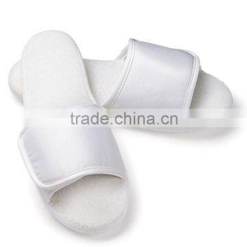 Open toe fabric slippers/ spa slippers/white slippers for hotel