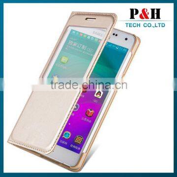 Book Flip PU Leather Stand Case Cover for Samsung Galaxy E7 photo-2