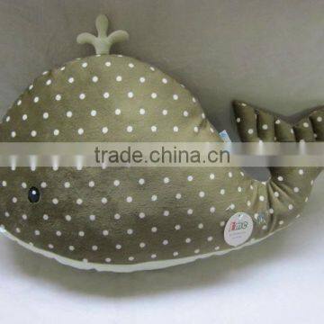 JM8788-3 Printed Plush Pillow with Whale Shape