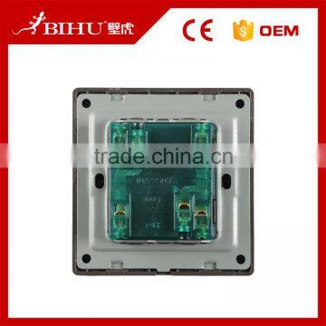 Selling Well All Over the World BIHU Metal Electric Wall Switch 2 Gang Switch photo-2