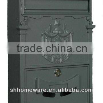 wall mounted cast iron mail box