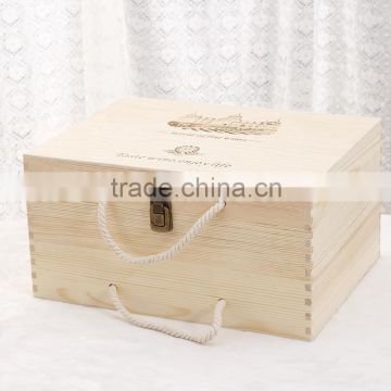 High quality empty wooden wine gift boxes