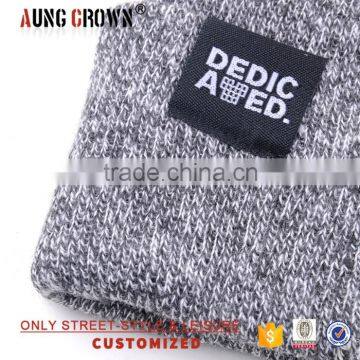 Women Men Gray Fitted Beanie Cap Hat photo-5