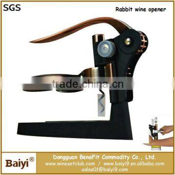 Upscale cute rabbit table mounted corkscrew