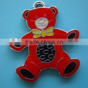 fashion bear shape metal pendant