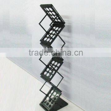 Foldable Iron Material Book Brochure Holder Display Stands