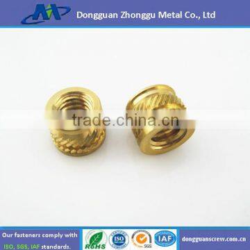 brass knurled nut brass insert nut