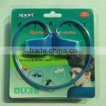 wireless sport running mp3 player headphone/headset style